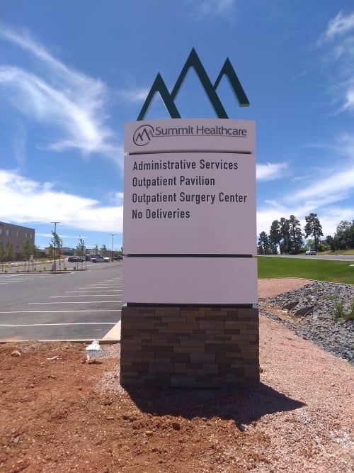 Summit Healthcare | Signage by Jones Sign Company | Summit Healthcare in Show Low