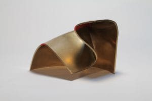 Folded Form 4 Gold | Sculptures by Joe Gitterman Sculpture
