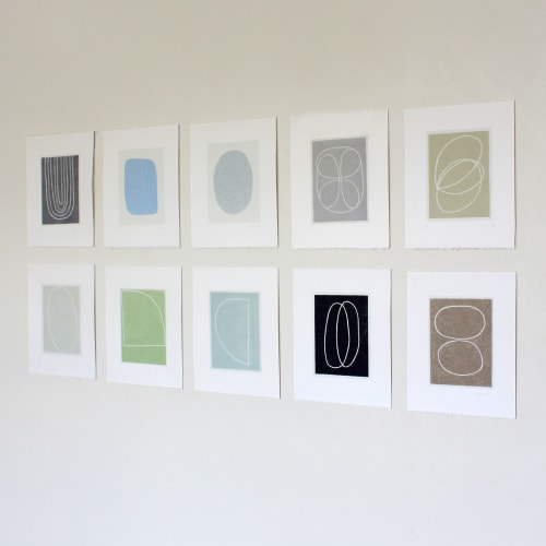 Linear drawings - set of ten | Paintings by Emma Lawrenson