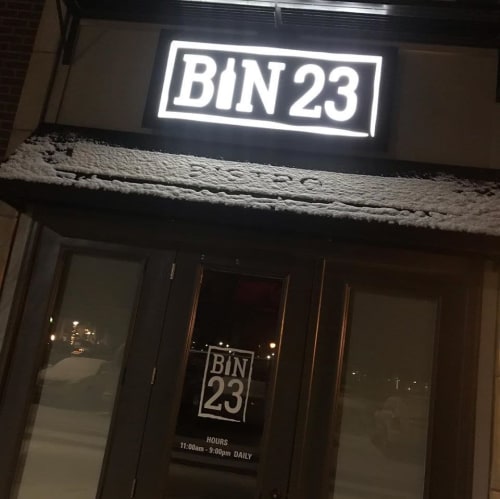 Custom Architectural Metal Fabrication | Architecture by Cascade Metal Design | Bin 23 Wine Bar, Bistro and Marketplace in Granger