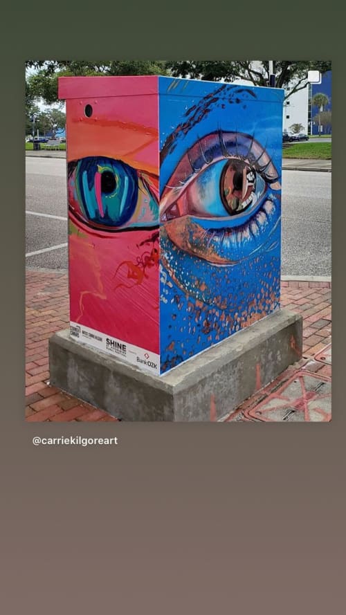 Corner canvas in St. Pete, FL | Street Murals by Carrie Kilgore Art
