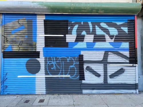 Abstract Shutter | Street Murals by Darin