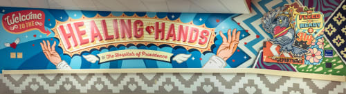 “Healing Hands" | Murals by Bradford Maxfield (Estudio Bradlio) | Providence Children's Hospital in El Paso
