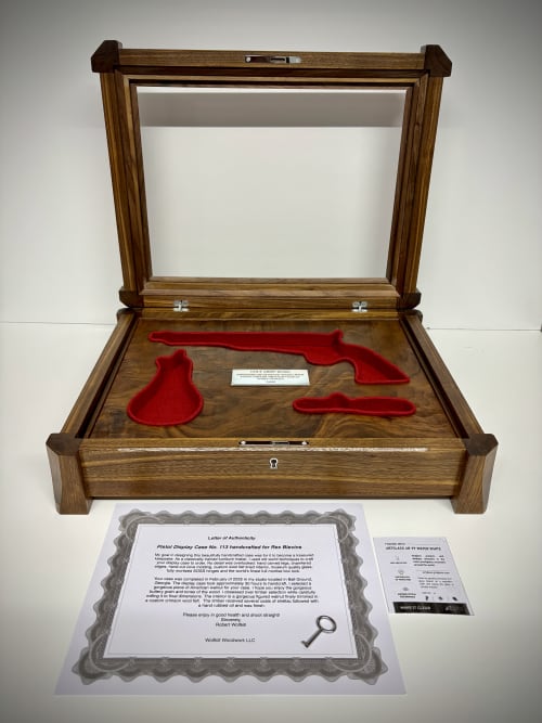 Pistol Display Case by Robert Wolfkill | Decorative Objects by Wolfkill Woodwork