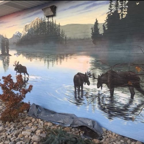 Miamisburg Moose Lodge mural | Murals by Eric Henn | Miamisburg Moose Lodge in Miamisburg