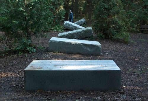 Eventually | Public Sculptures by Adam Kuby | Lynn Canyon Suspension Bridge in North Vancouver