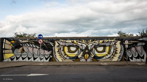 Owl | Street Murals by fatspatrol