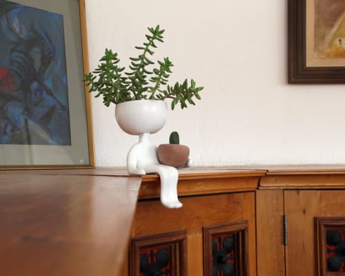 Robert Planta Plant Pot - White | Vases & Vessels by Estudio Floga
