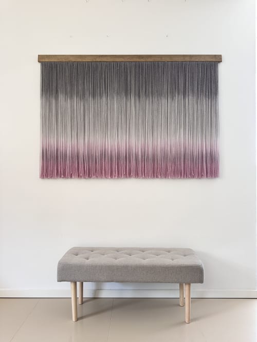 Sensory color vibrations – Violet | Wall Hangings by Olivia Fiber Art