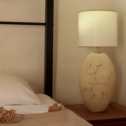 Handcrafted ceramic lamp base : Fragments | Lamps by Ingrid Vermulst by Studio Wild Orange