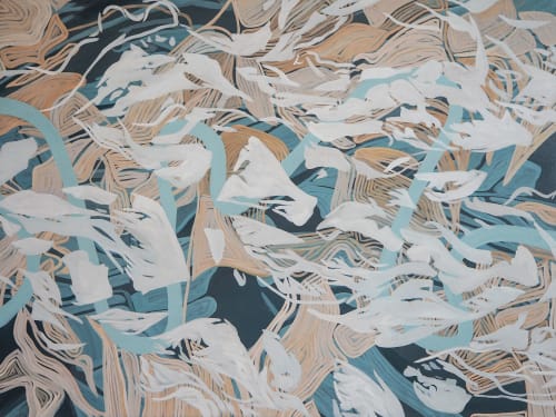Flow II | Oil And Acrylic Painting in Paintings by Anne Blenker