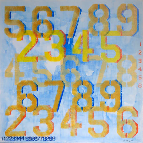 Past Numbers | Paintings by Chris Baumgartner-artist