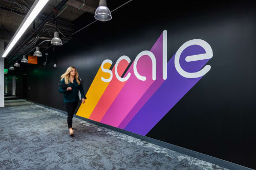 Scale Brand Mural | Murals by Lindsey Millikan (Milli) | Scale AI in San Francisco