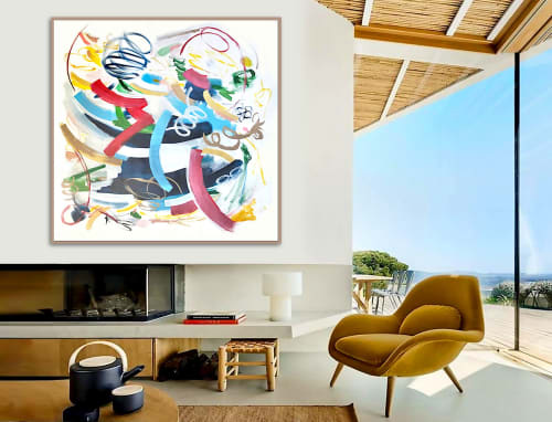 SOLD - 'ZEiTGEiST' abstract painting by Linnea Heide | Paintings by Linnea Heide contemporary fine art