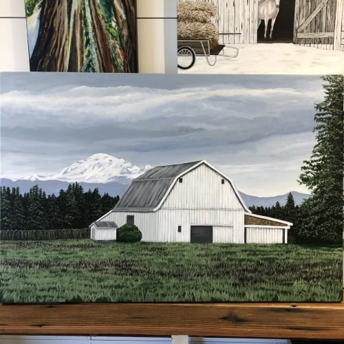 Country barn landscape of PNW | Plants & Landscape by Brenda Calvert
