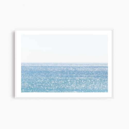 Minimalist ocean photography print, 'Sunlight on the Gulf' | Photography by PappasBland