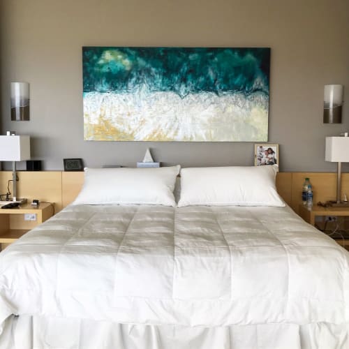 Abstract Crystal Coastline | Paintings by Michelle Pier