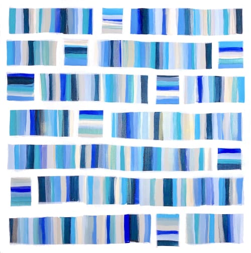 SOLD - 'SEASiDE' original abstract painting by Linnea Heide | Paintings by Linnea Heide contemporary fine art