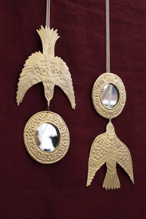 Golden birds ornament Mexican Milagros | Decorative Objects by P.I.Project