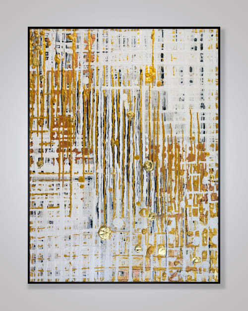 Urban Grid no 8 | Oil And Acrylic Painting in Paintings by Kari Souders | Philadelphia in Philadelphia