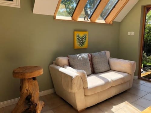 Happy Daisy Heart | Mixed Media by Amanda Dagg