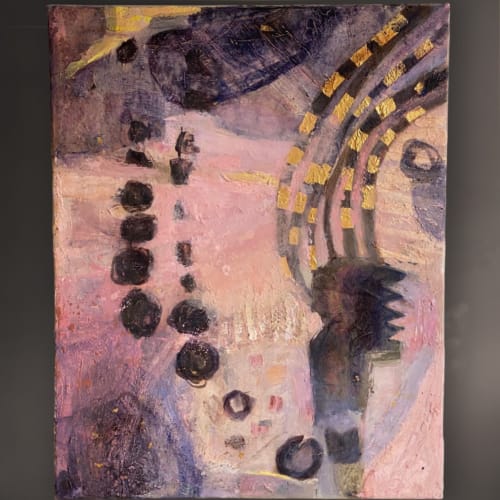 Between Mist and Gold | Mixed Media in Paintings by Stefanie Schuessler Studio — A fine-art atelier exploring atmosphere, texture and poetic light