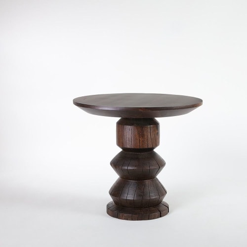 Alondra Turned Wood End Table | Tables by Pfeifer Studio