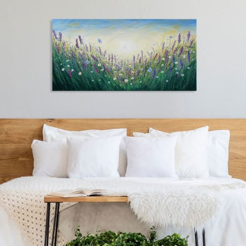 Summer Lavender Field | Paintings by Amanda Dagg