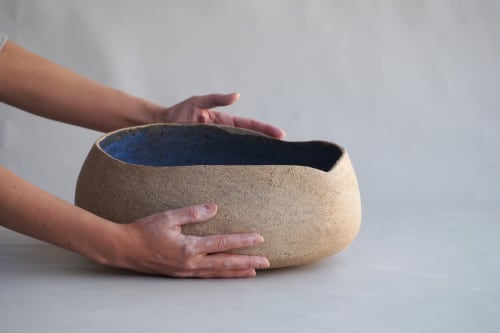 Handmade Sandy Bowl | Ceramic Plates by T A R A D | ClayMake Studio in Maylands