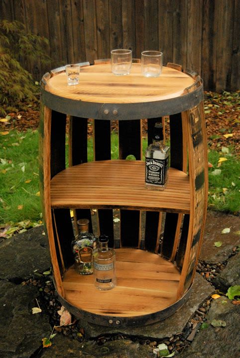 Whiskey Barrel Bar | Furniture by RAW Woodworks