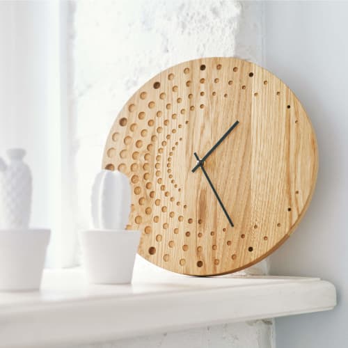 Oak Wood Wall Clock ILMARS | Decorative Objects by DABA
