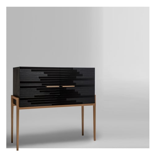 Vind Modern Sideboard in Gold color finish | Furniture by Larissa Batista