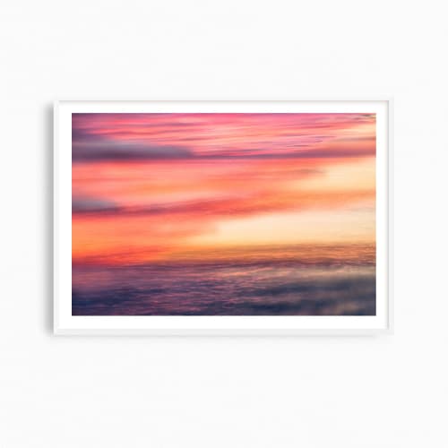 Colorful coastal 'Ocean in Pink' fine art photography print | Photography by PappasBland