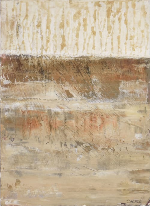 Poetic Grass 02 Framed Acrylic Painting on Matboard | Oil And Acrylic Painting in Paintings by Lisa Fine Art