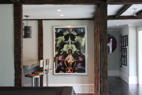 Private collection, Encaustic and oil, mono print and underwater photography (Submerged Garden) | Oil And Acrylic Painting in Paintings by Andrea Bonfils