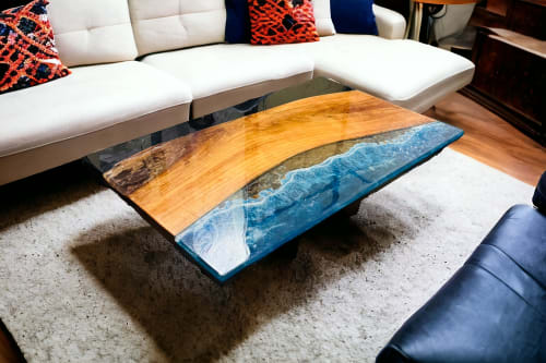 Epoxy Table, Living Room Epoxy Coffee Table, Centre Table, | Tables by Innovative Home Decors