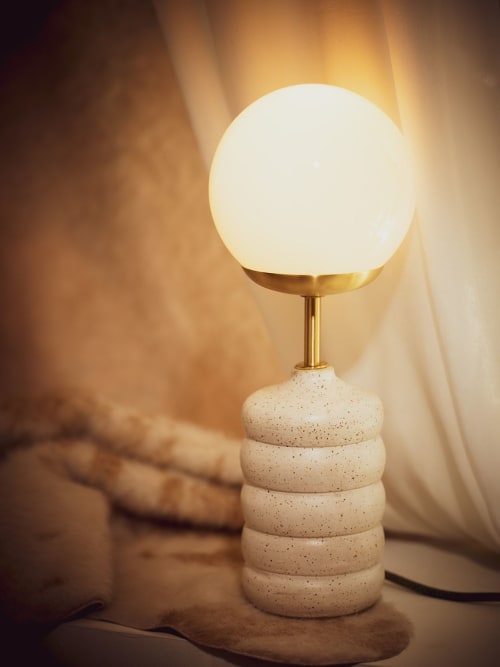 Tall Globe Lamp | Lamps by Megan Sauve Ceramics