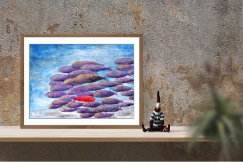 Being different | Mixed Media by Elena Parau