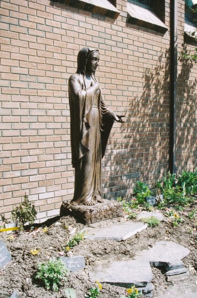 Virgin Mary, The | Public Sculptures by Don Begg / Studio West Bronze Foundry & Art Gallery | St. Stephen Protomartyr Ukrainian Catholic Church in Calgary