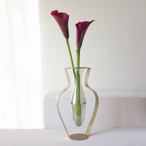 Droplet Wide Vase - Menta | Vases & Vessels by Kitbox Design