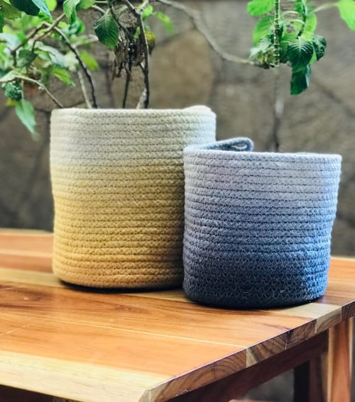 Ombre Cotton Rope Baskets | Vases & Vessels by Potli
