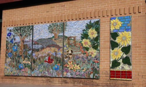 Mosaic mural | Public Mosaics by Laura Robbins Mosaics | Lions Park in Norman