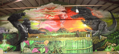Murals | Murals by Berok | Green Indoor Park in Barcelona