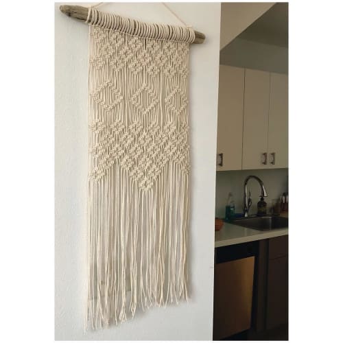 Diamond Design Macrame | Macrame Wall Hanging in Wall Hangings by Oak & Vine