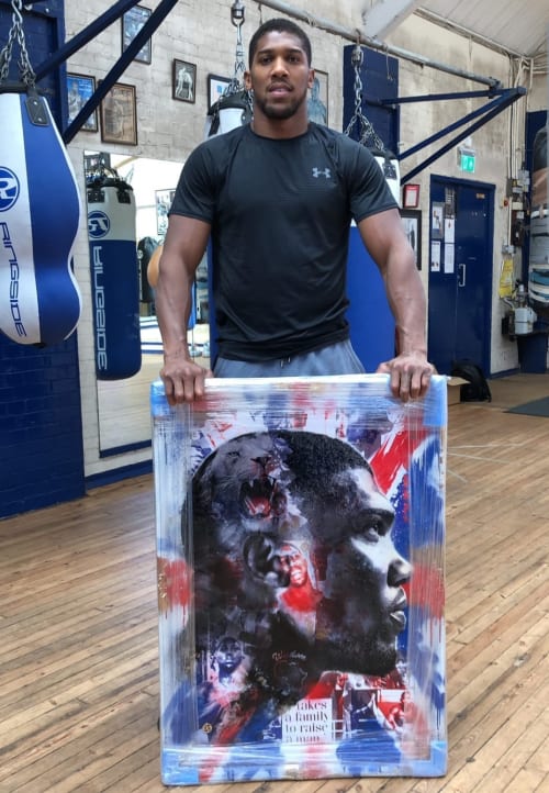 Anthony Joshua commission | Paintings by Dan Pearce