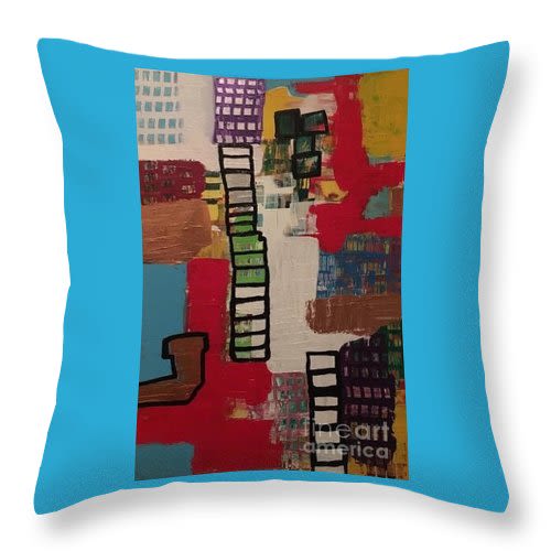 Throw Pillow "Moving Day" | Beds & Accessories by Lara Lenhoff Art