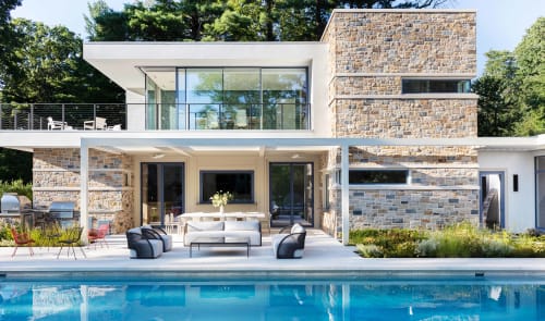 Scarsdale Pool House | Furniture by Lucy Harris Studio
