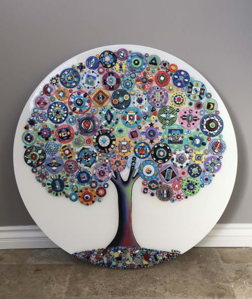 Crystal Kaleidoscope - Round Tree of Love | Art & Wall Decor by Cami Levin