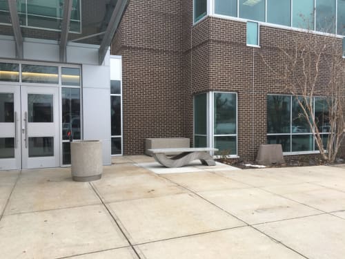 Ripple Bench | Benches & Ottomans by Amie Jacobsen Art and Design | City Hall Park in Overland Park