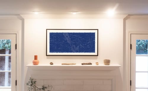Constellation Star Map Framed Canvas | Prints by Capricorn Press